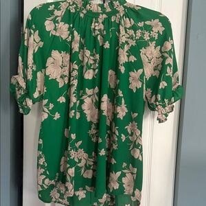 Floral Green Blouse